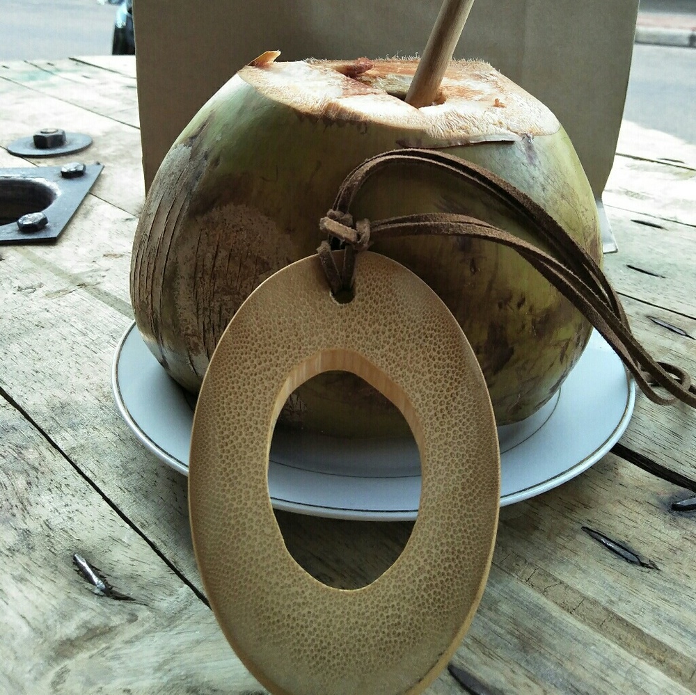 Coconut carved necklace